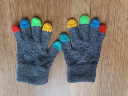Veselé rukavice, h&m,110