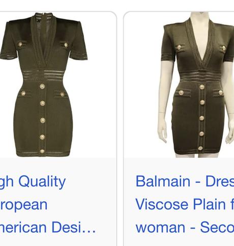 Šaty bandazove balmain, s