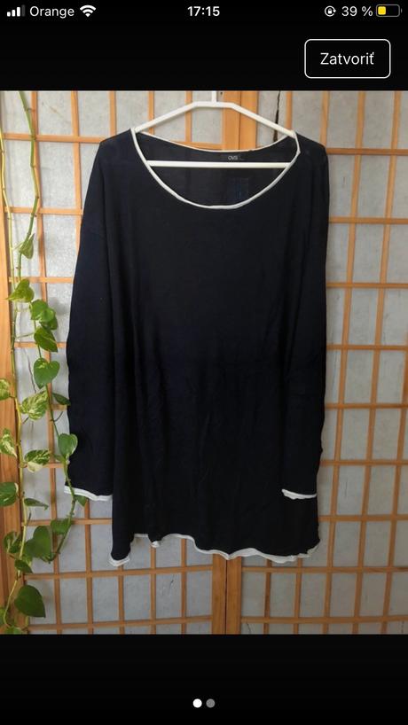 Modrý svetrík, ovs,xxl