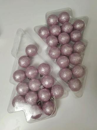 Vianočné gule cca 3cm, 