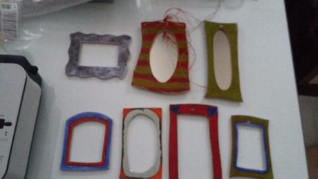 Veľký fotorámik červený,