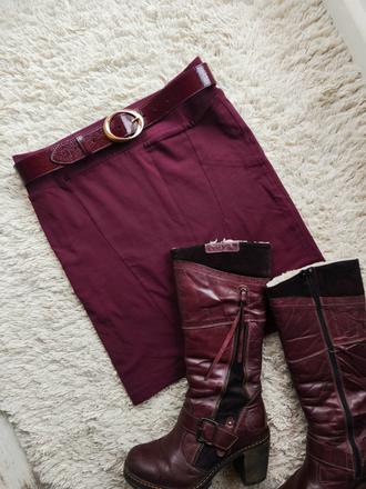 Bavlnená vínová sukňa, terranova,s