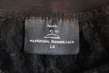 Čierny vzorovaný top, next, next,l