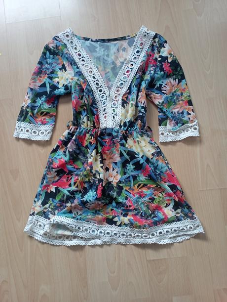 Letné farebné mini saty, xs