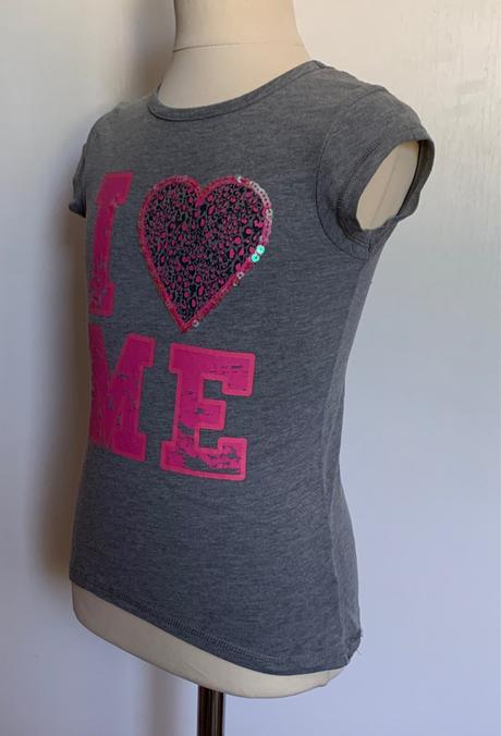 F&f šedé tričko s nápisom love, f&f,116