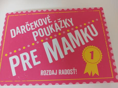 Darčekové poukážky pre mamku, 