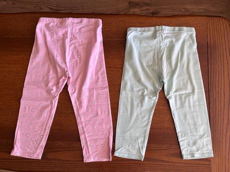 Trištvrťové legínky dvojset, h&m,134