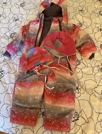 Zimná kombinéza - overal lupilu v. 74/80 + 2čiapky, lupilu,74