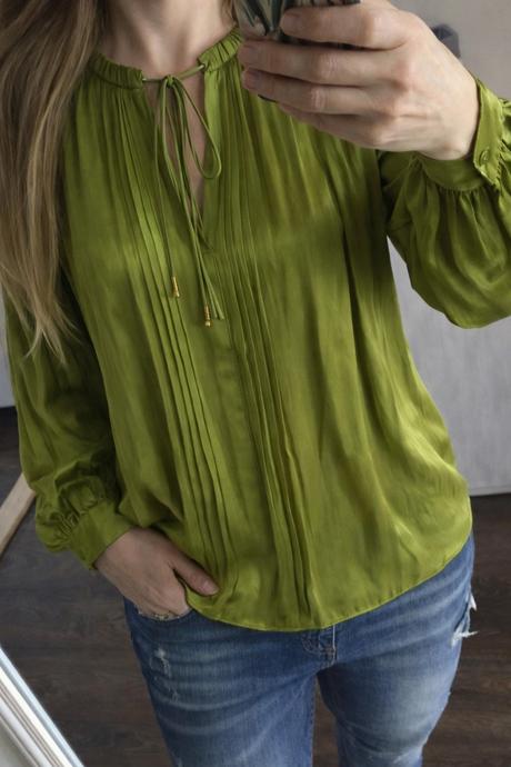 Limetková bluzka zara, zara,l