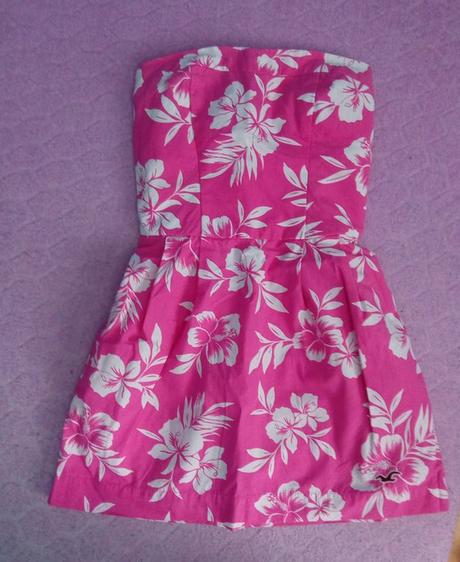 Ružové mini šaty, hollister,s