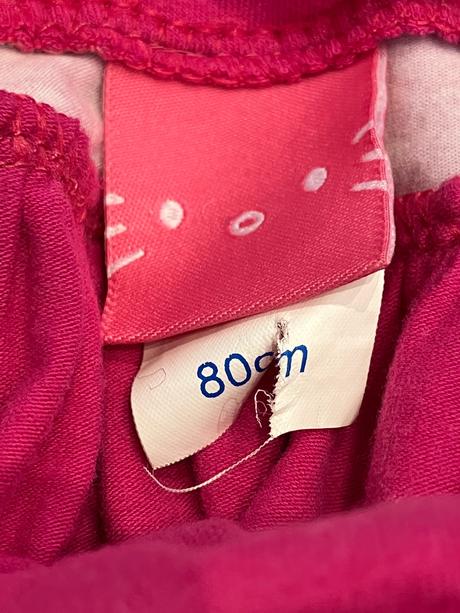 Dievčenská sukňa bodkovaná ružová hello kitty (80), sanrio,80