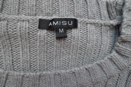 Pletená šedá vesta, amisu,s