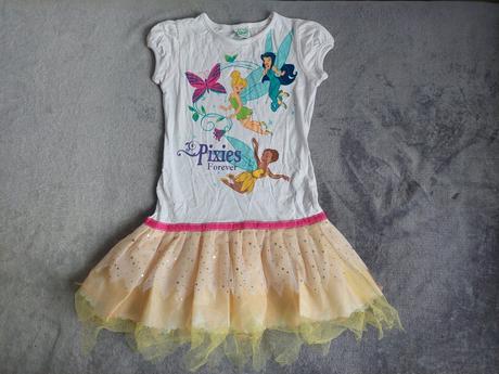 Šaty s tylovou sukničkou disney fairy veľ.116, disney,116