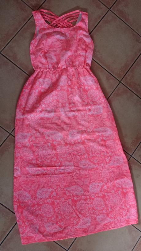 Maxi šaty žiarivé oranžové ornamenty, george,m