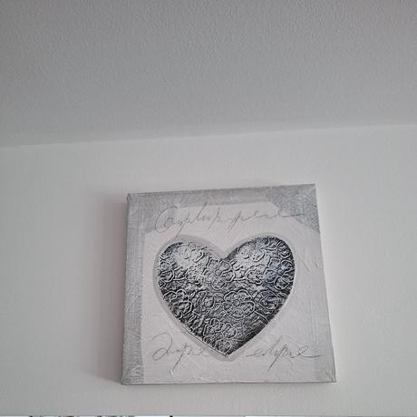 Sedy platnovy obraz 30x30 cm,