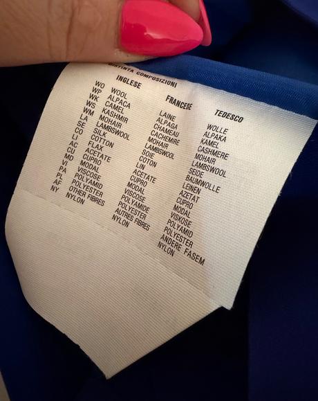 Elegantná kráľovsky modrá sukňa antonio baldan, m