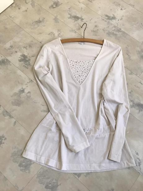 Luxusný top/ tričko s kamienkami, favab,xl