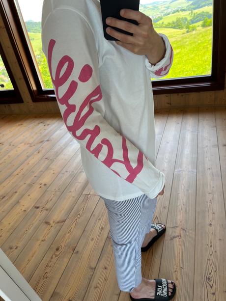 Tricko s nápisom barbie na rukávoch - zara, zara,s