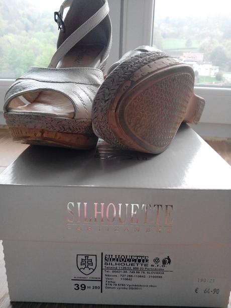 Sandále s platformou, 39