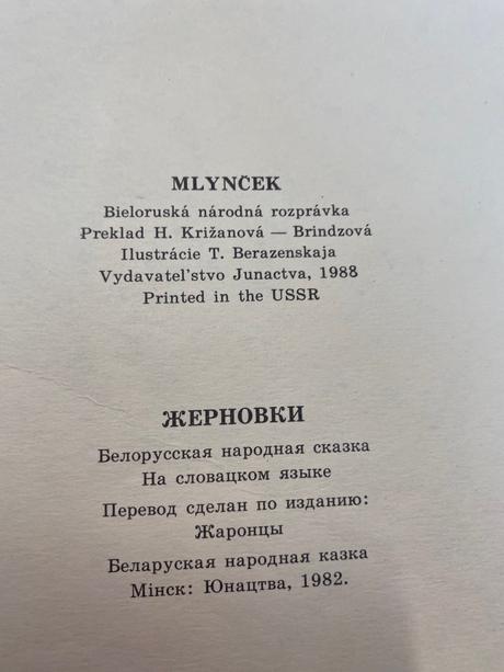 Knižka mlynček bieloruská národná rozprávka,