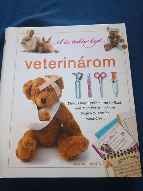 Veterinárna ambulancia. kniha, psík, box, 