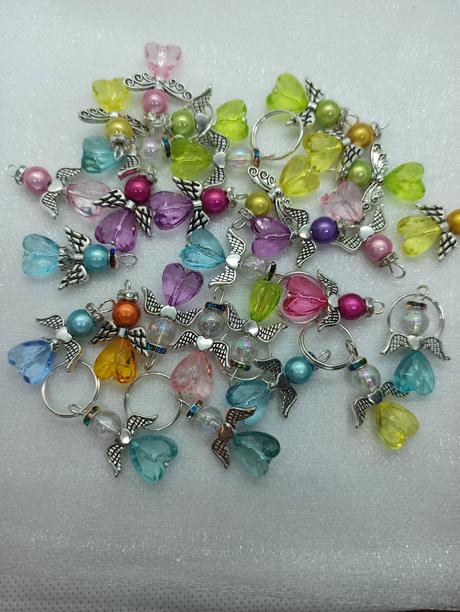 Handmade kľúčenky-anjelikovia na kľúčenku, 