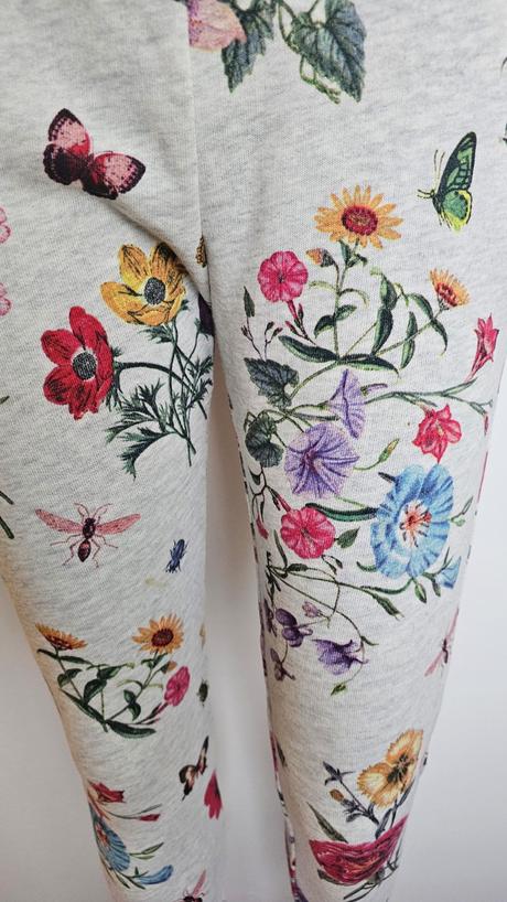 Tepláky s kvetmi, zara,164