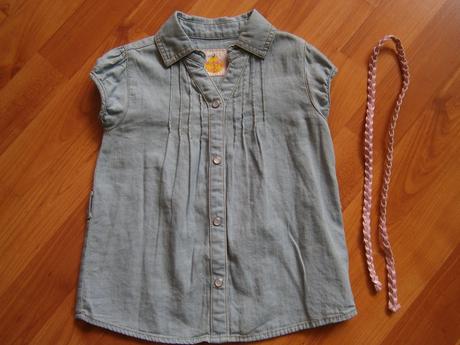 Riflová košielka, c&a,80