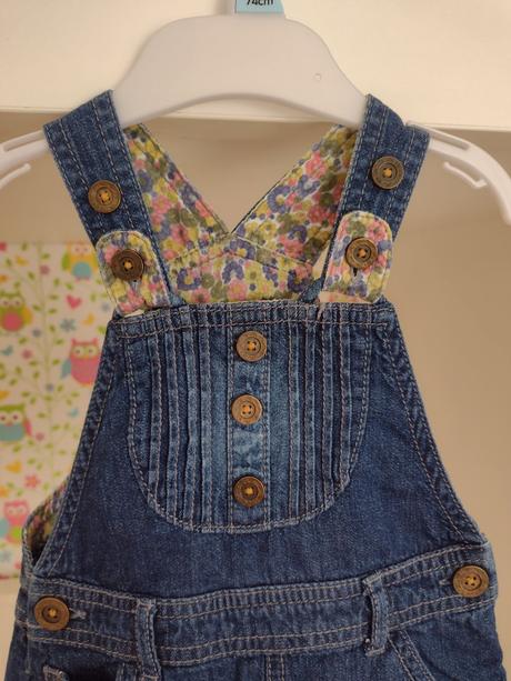 Letná rifľová sukňa na traky, f&f,74