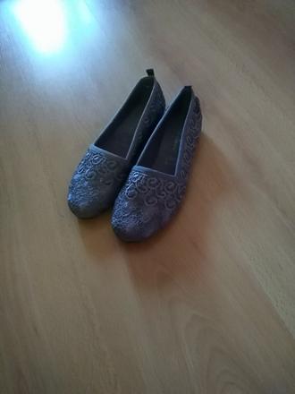 Sivé balerínky 36, 36