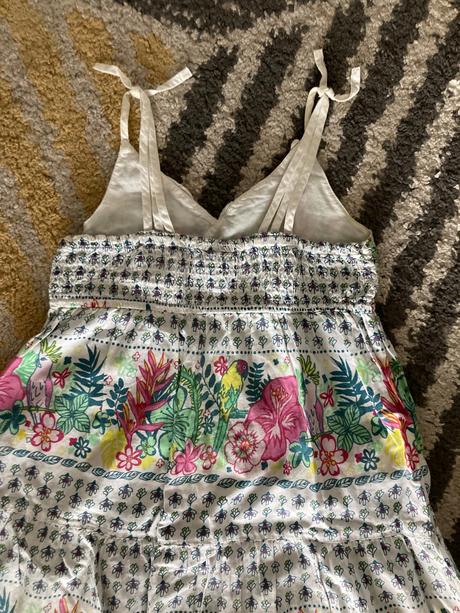 Farebné maxi šaty, h&m,128