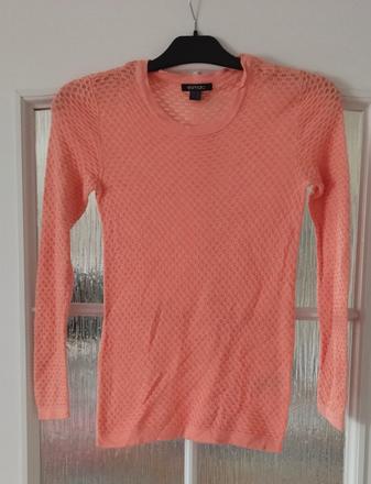 Tenký lososový svetrík, esmara,xs