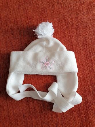 Krásna dievčenská čiapka na zimu 0-3m (56), 56