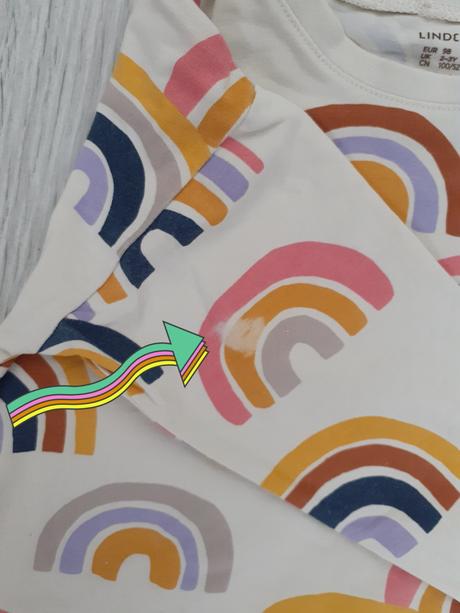 Mikina + tričko dúhy, zn. lindex, veľ. 98, lindex,98