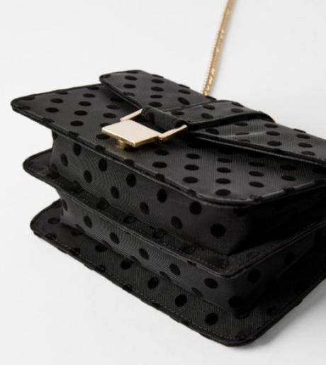 Bodkovana crossbody kabelka zara, zara