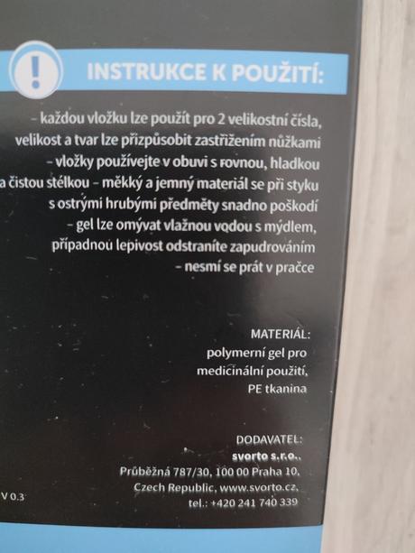 Ortopedické gélové vložky do topánok, 39