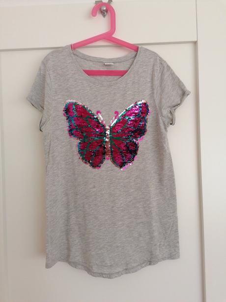 Tričko s flitrami, lindex,158