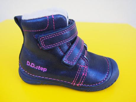 Detské kožené zimné topánky ddstep 082, d.d.step,22 / 24 / 25