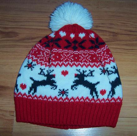 Čiapka s vianočným vzorom, 