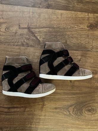 Rucoline kožené topánky so skrytou platformou, 40