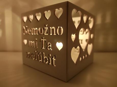 Valentín / originálny svietnik, 