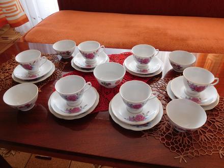 Čínsky porcelán šálky podšálky šípová ruža, 