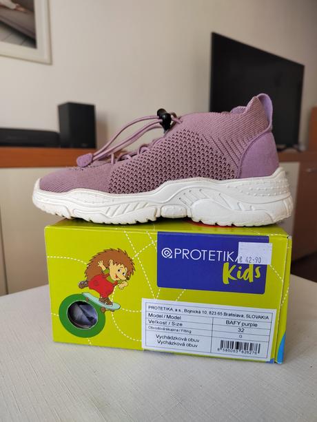 Barefoot tenisky protetika - bafy purple v.32, protetika,32