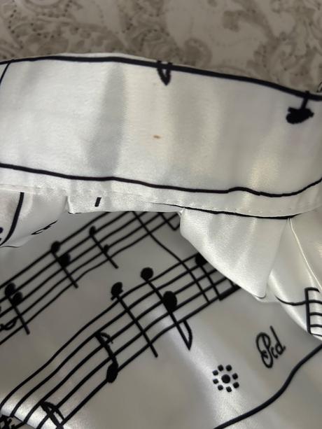 Midi sukňa notová osnova, xs