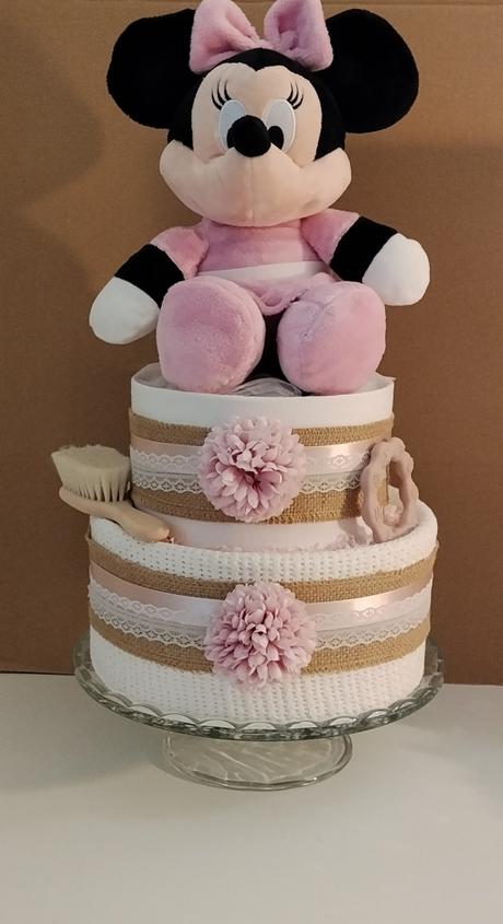 Plienková torta ružové pohladenie - pre dievčatko,
