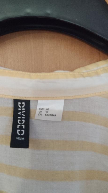 Pasikovaná košeľa h&m veľ 46, h&m,46