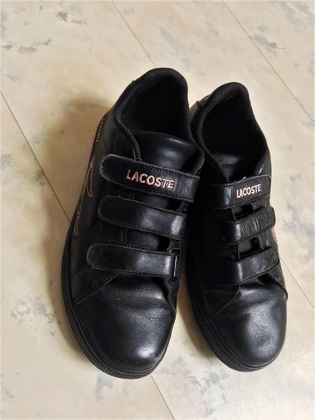 Kožené botasky č.40,5, lacoste,40