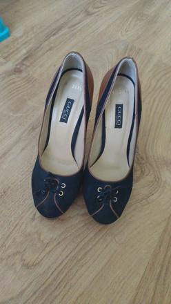Originálne luxusné lodičky gucci (vintage model, k, gucci,38