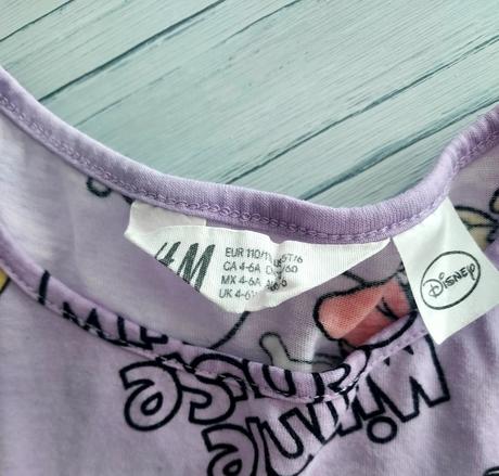 Minnie šaty, h&m,110