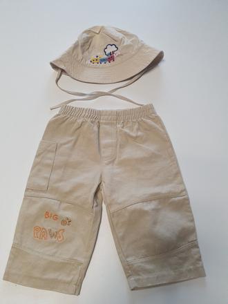 Klobúčik a krásne nohavice pre chlapca veľ. 74, 74